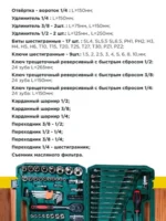 набор инструментов 121 предмет - 图片 3